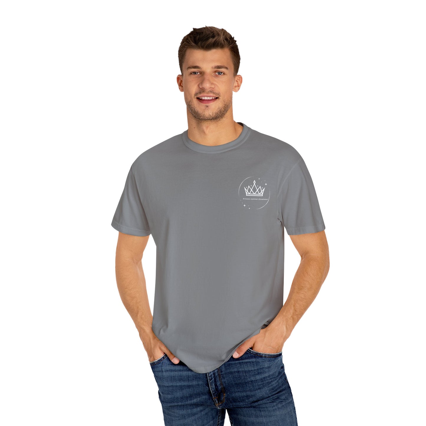 Nature - Inspired Unisex Garment - Dyed T-Shirt with Floral Design - Jasmine's Streetwear