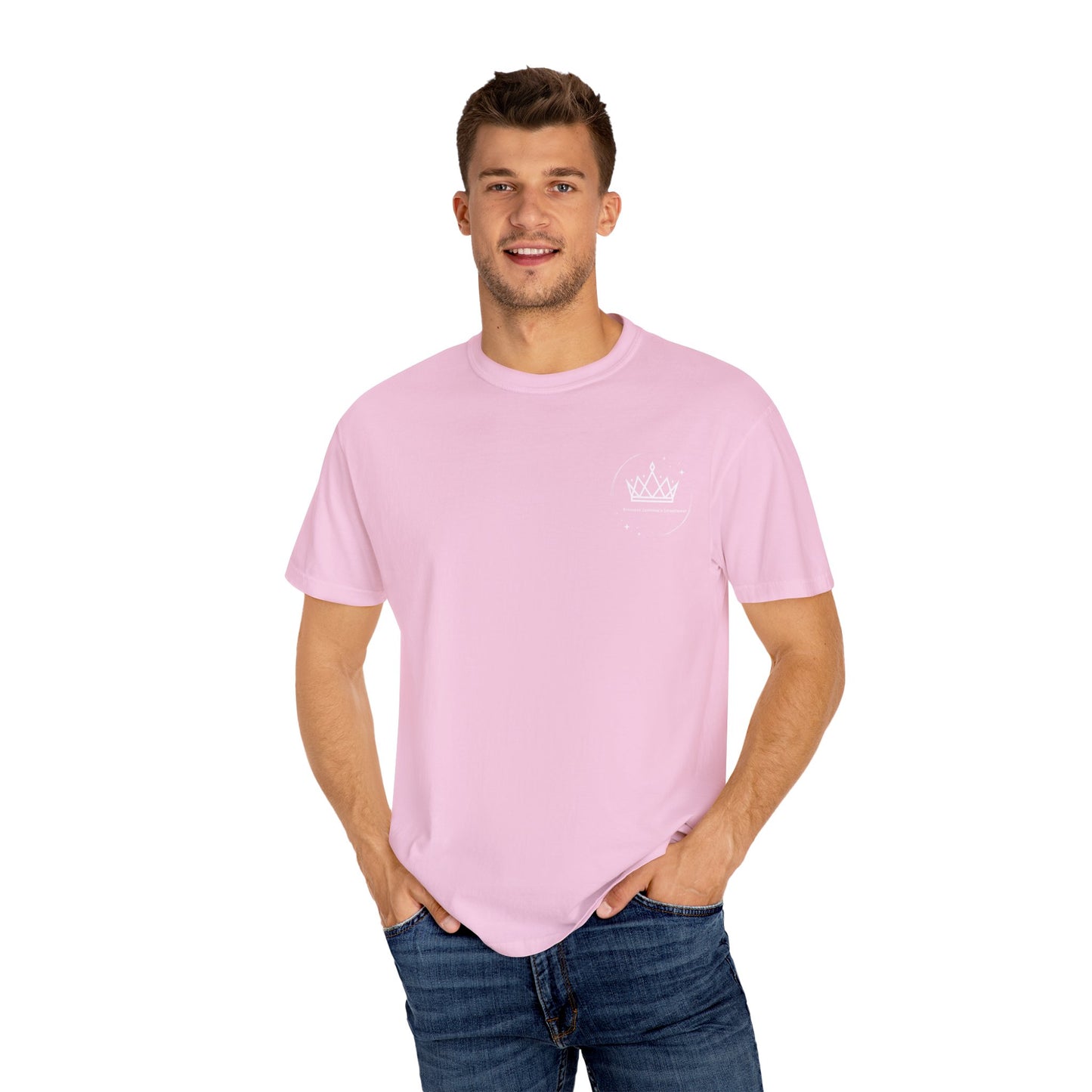 Nature - Inspired Unisex Garment - Dyed T-Shirt with Floral Design - Jasmine's Streetwear
